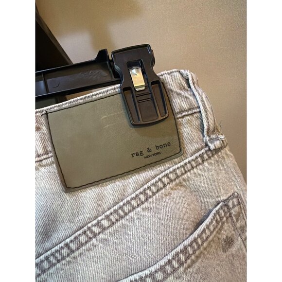 rag & bone Maya Ankle Slim High-Rise Rigid Jeans Callie LIGHT Gray Womens Size 2 - Picture 8 of 10